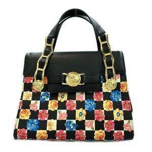 Gianni Versace Floral Flower Handbag